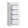 Colonial 4 Drawer Narrow Chest angled image of the chest with the drawers open on a white background