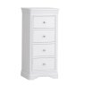 Colonial 4 Drawer Narrow Chest angled image of the chest on a white background