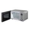 Daewoo Kensington Grey 20L 800w Microwave image of the microwave with door open on a white background