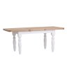 Holkham Oak 1.3m Extending Table image of the dining table extended on a white background