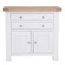 Holkham Oak Small Sideboard front on image of the sideboard on a white background