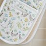 Sophie Allport Spring Chicken Double Oven Glove close up lifestyle image of the oven glove
