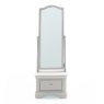 Mabel Taupe Cheval Mirror image of the mirror on a white background