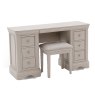 Mabel Taupe Stool image of the stool with dressing table on a white background