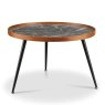Lima Black Walnut Marble Coffee Table image of the coffee table on a white background