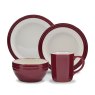 Barbary & Oak Red Foundry 16 Piece Dinner Set image of the dining set on a white background