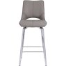 Taupe Bar Stool front on image of the stool on a white background