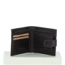 Fonz Leather Mens Classic 3 Card And ID Billfold Wallet Brown Front