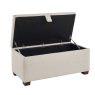 Relyon Upholstered Blanket Box image of the blanket box open on a white background