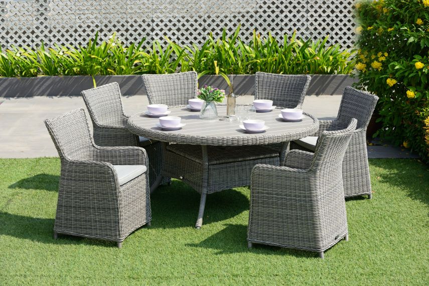 garden table and 6 chairs set