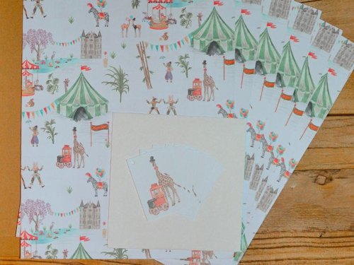 Green Christmas Wrapping paper, cards & gift bags