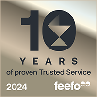 Feefo Platinum Trusted Service Award 2024