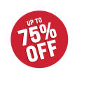 Up to 75% off