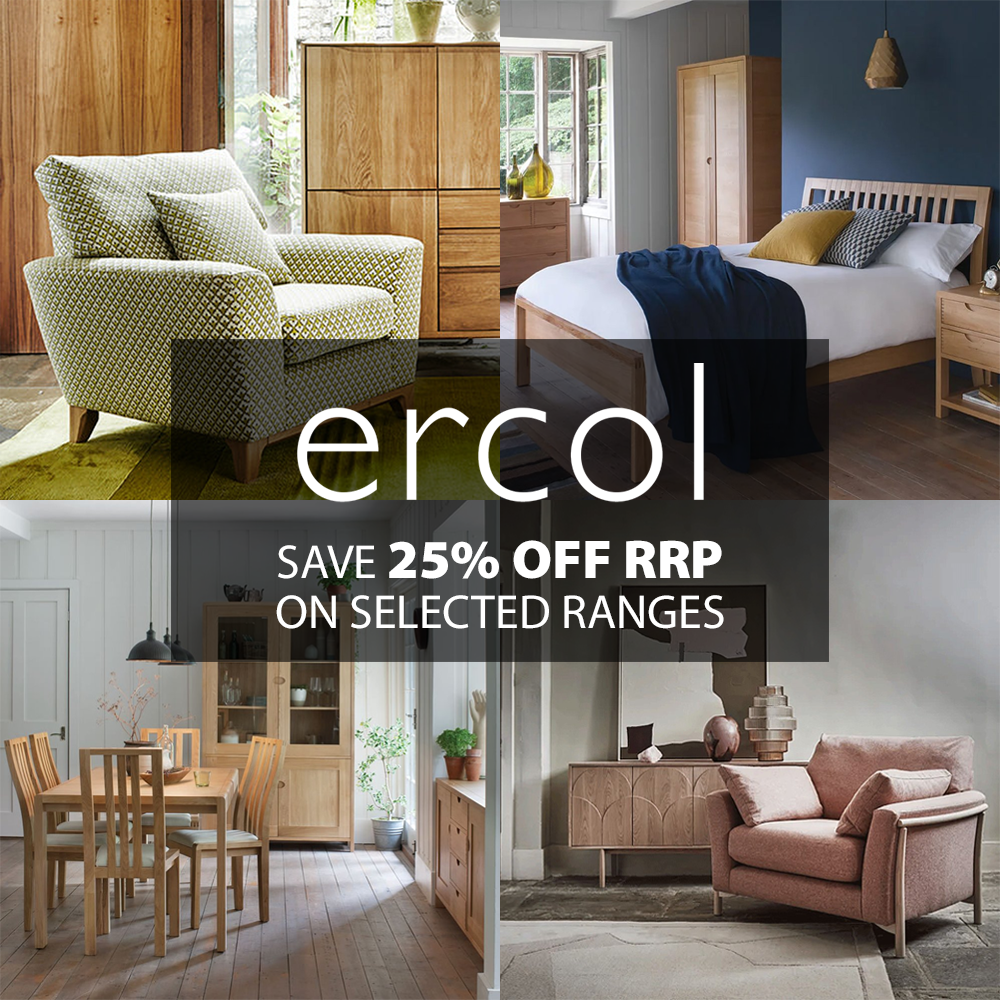 25% off RRP on selected ercol ranges