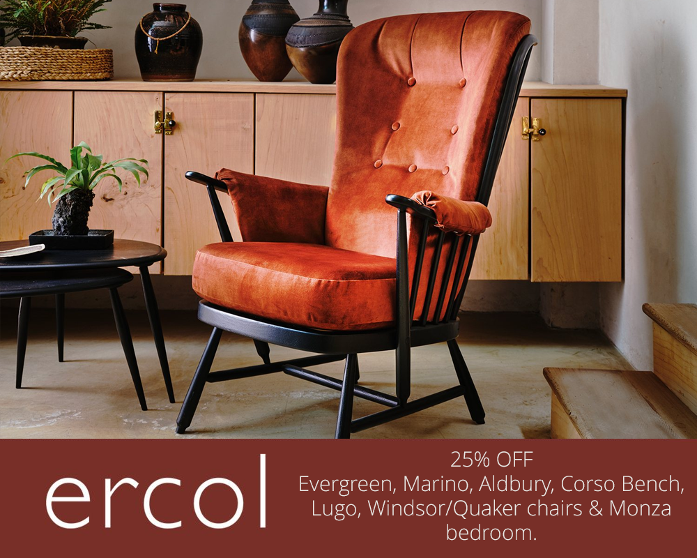 25% off RRP on selected ercol ranges