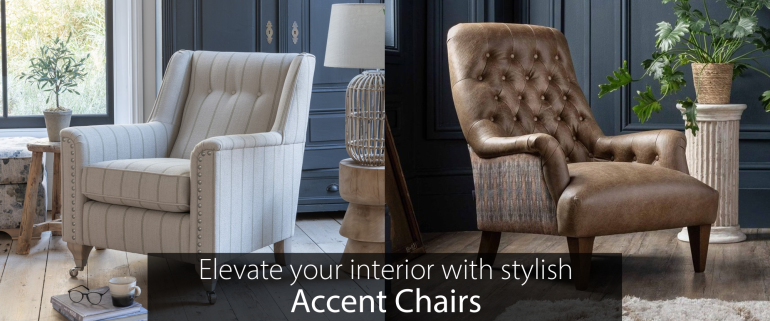 Elevate your interior with stylish accent chairs