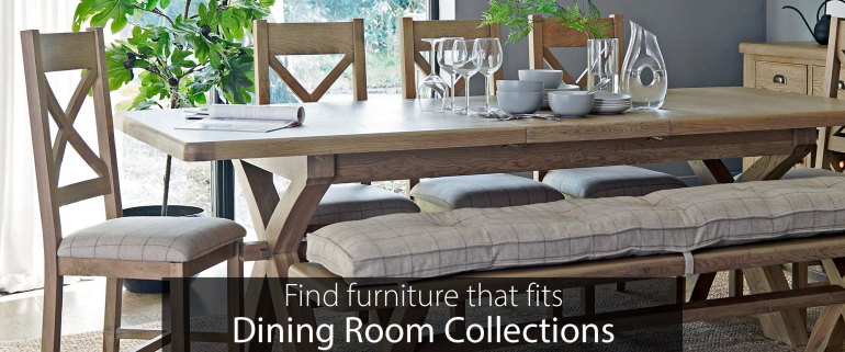 Find furniture that suits you. Dining room collections