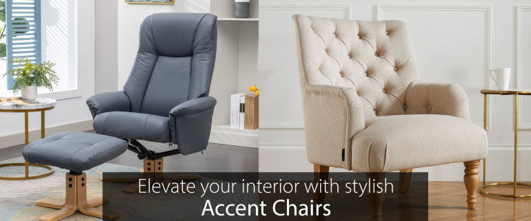 Elevate your interior with stylish accent chairs