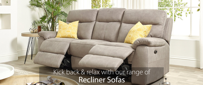 Kick back & relax with our range of recliner sofas