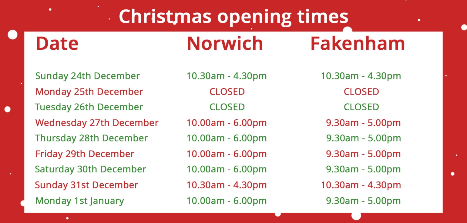 Our Stores Aldiss Fakenham Store & Aldiss Norwich Stores