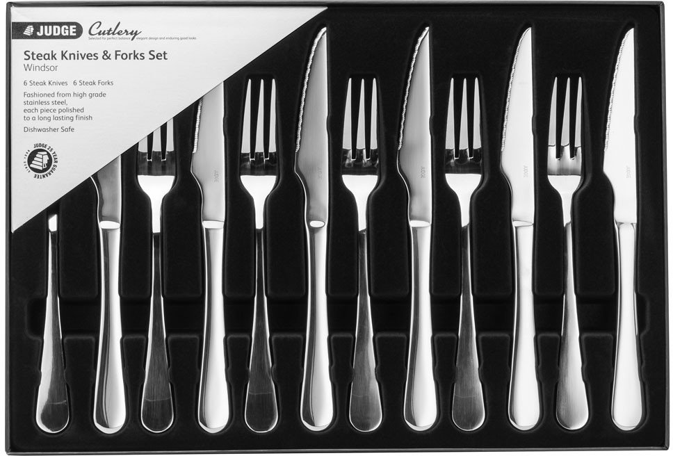 Judge Windsor Steak Knife & Fork Set Aldiss