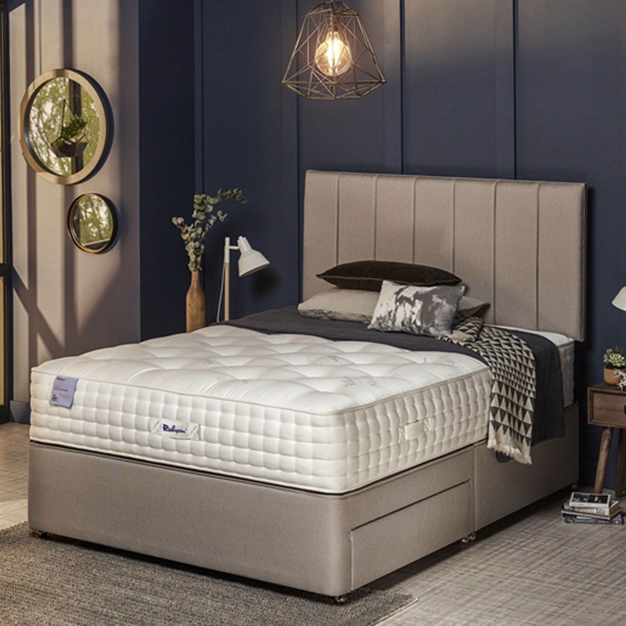 Relyon Keswick Natural Alpaca 2600 Divan Set Aldiss Beds