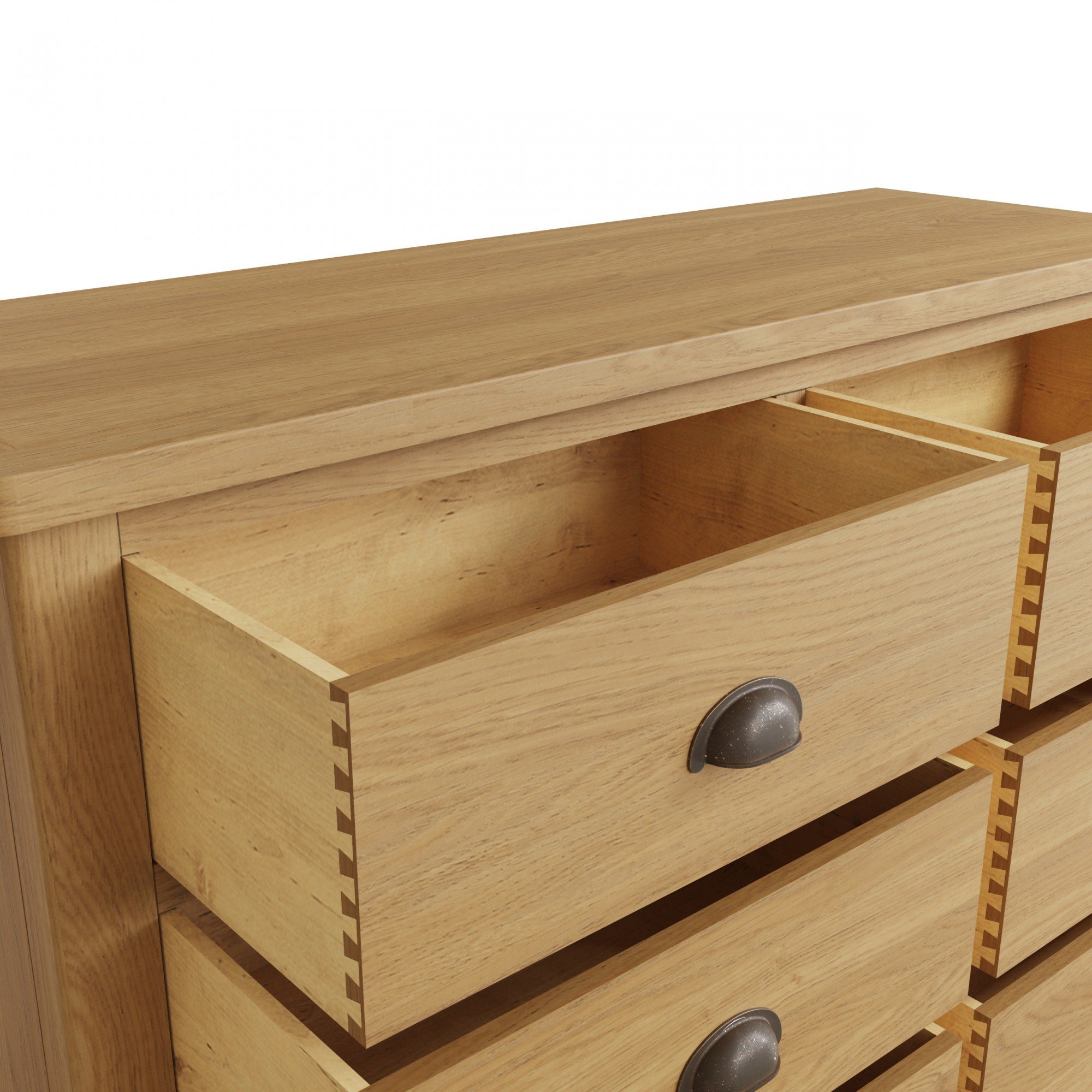 Hastings 6 Drawer Chest of Drawers in Oak Aldiss