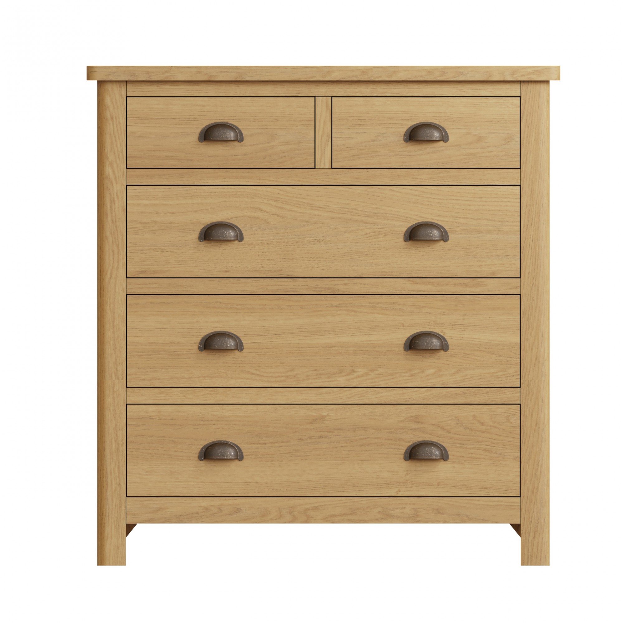 Hastings 2 Over 3 Chest of Drawers in Oak Aldiss