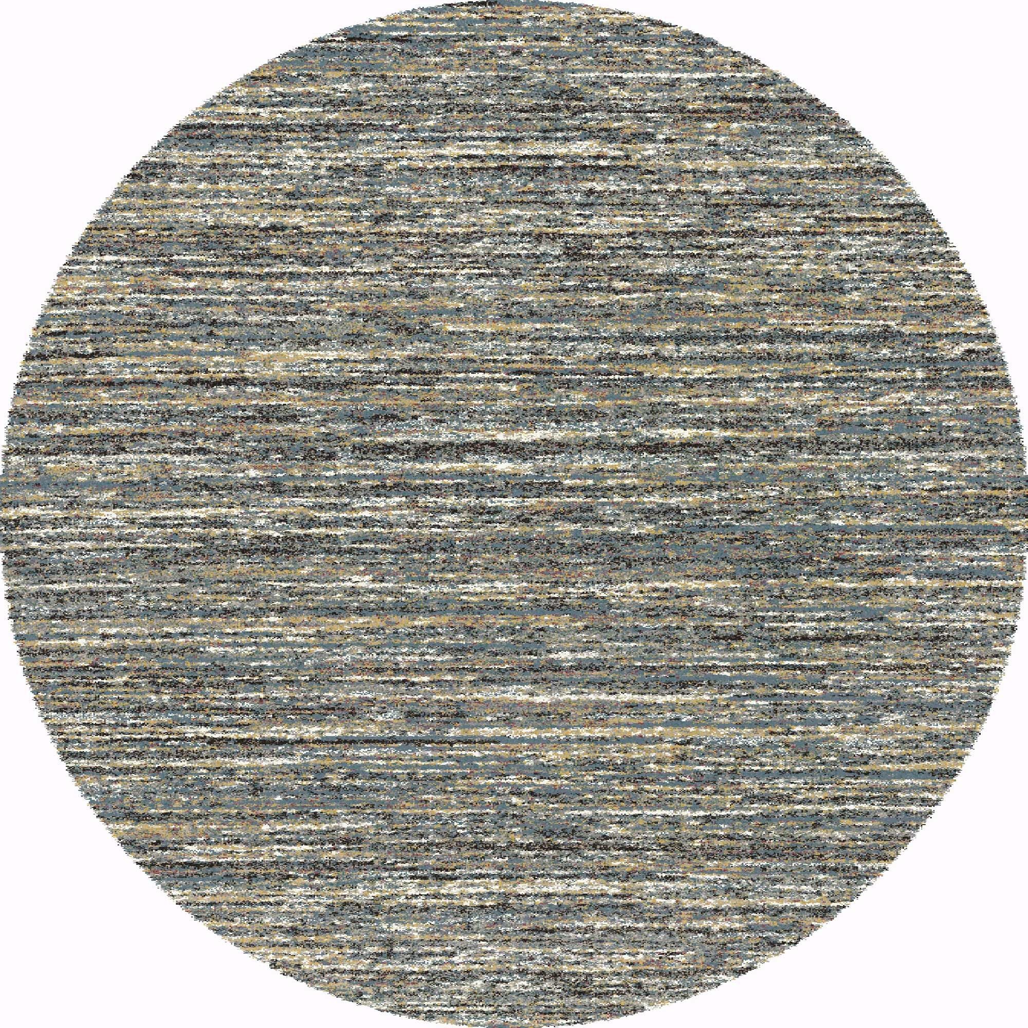 Mehari Rug 23067 5949 Thick Modern Blue Brown Cream & Gold 2.0m X 2.5m