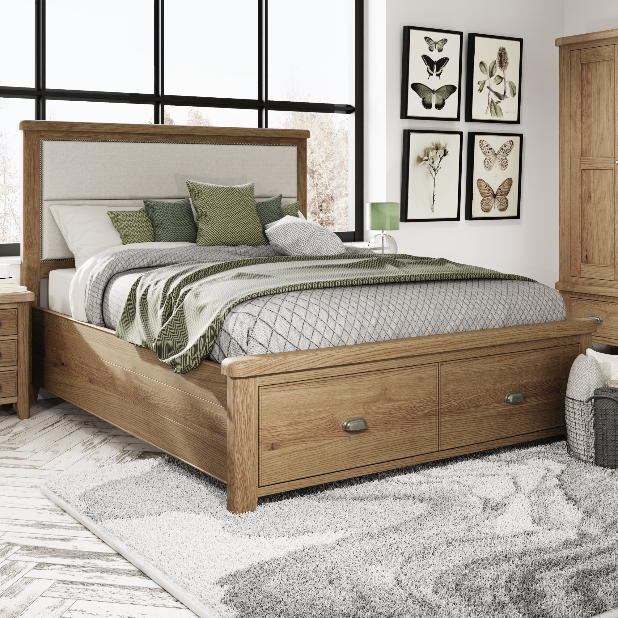 Heritage King Bed Frame and Headboard | Aldiss Furniture