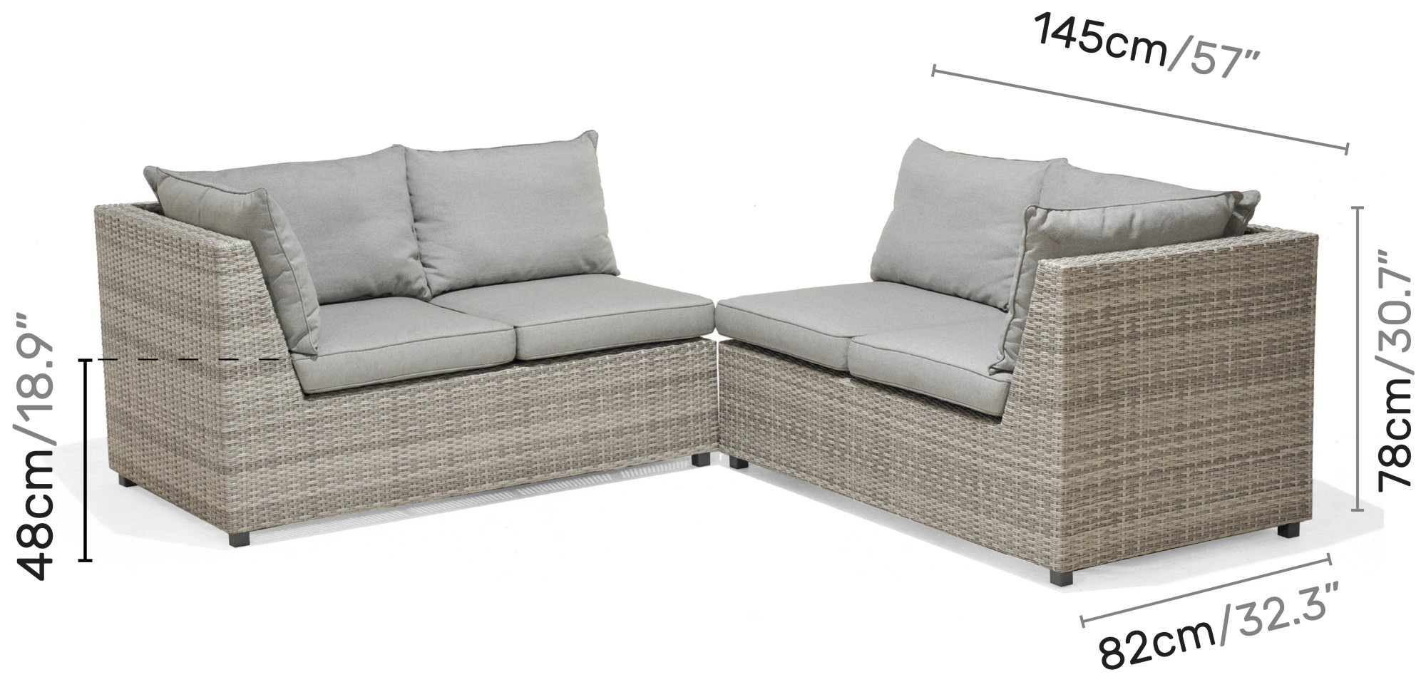 LifestyleGarden Aruba Corner Dining set Aldiss Garden Furniture