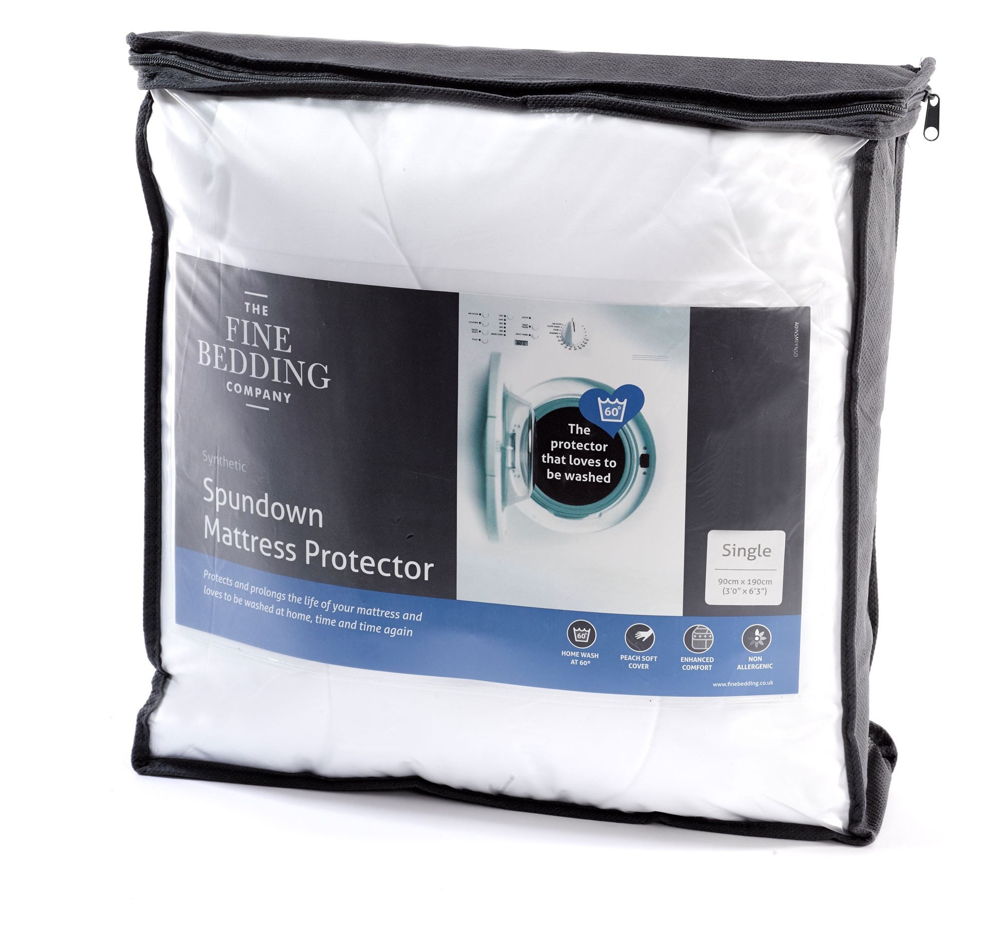 The Fine Bedding Company Spundown Mattress Protector Aldiss