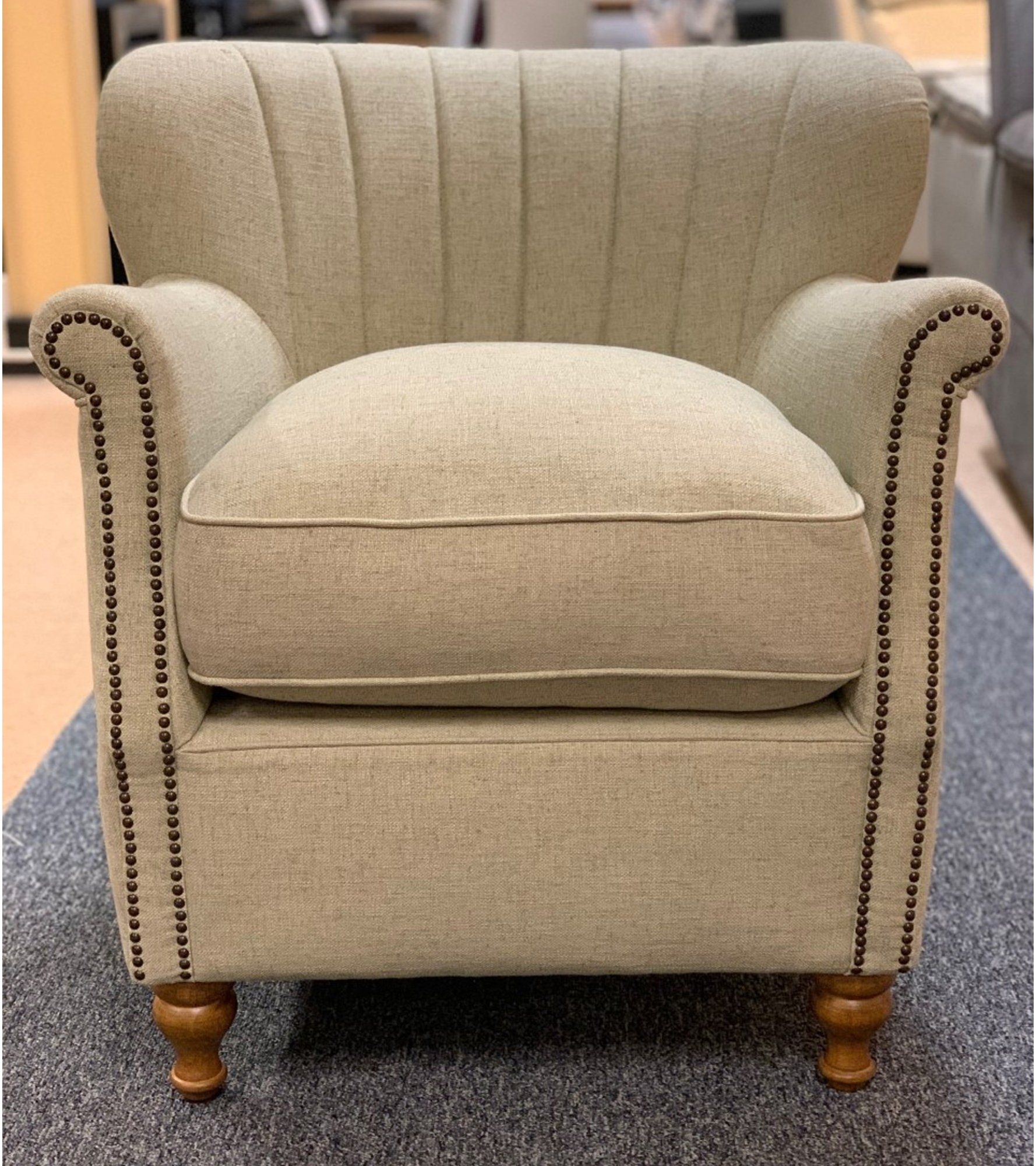 Alexander & James Percy Chair in Artisan Plain Stone Aldiss