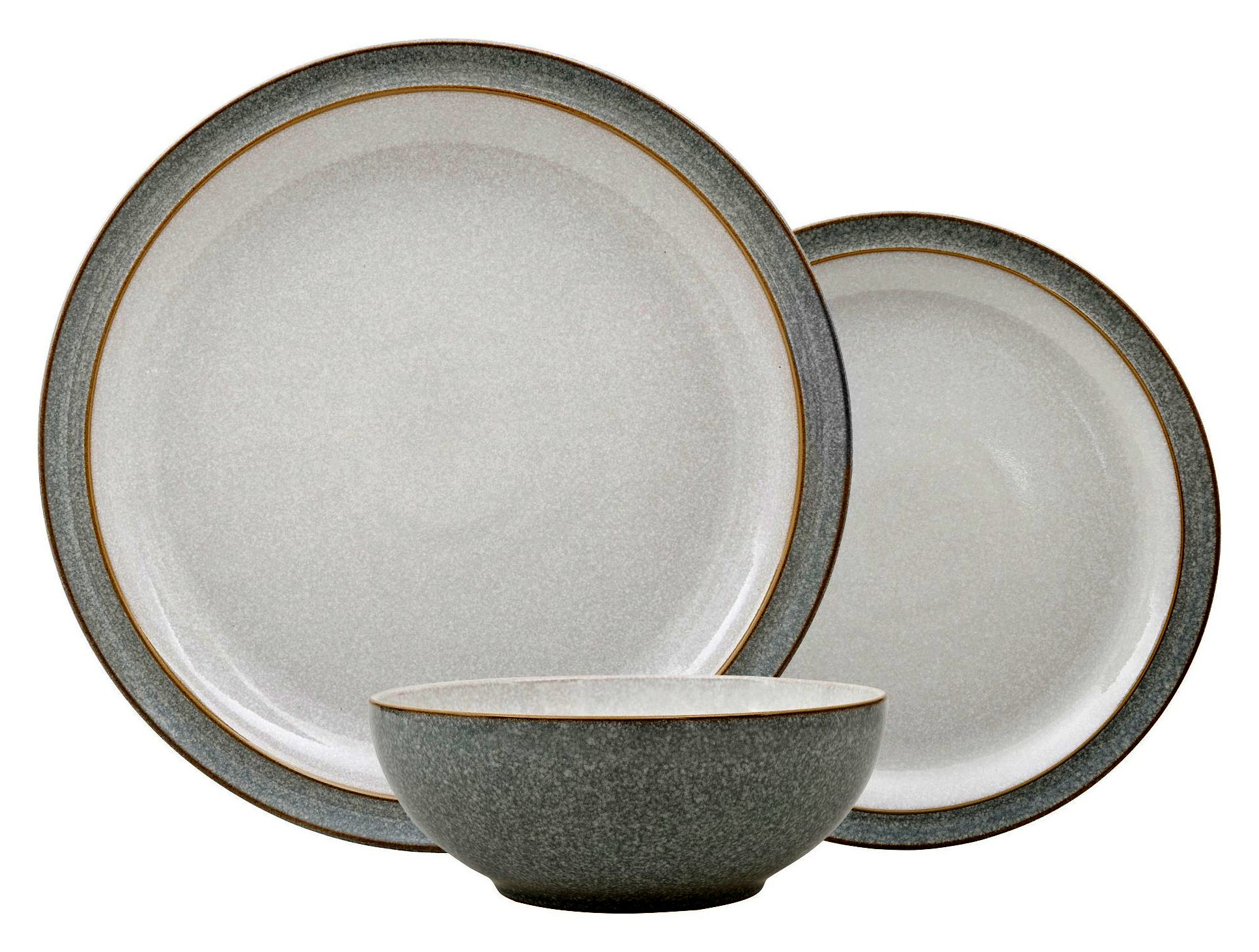 Denby Elements 12 Piece Dinner Set in Grey Aldiss