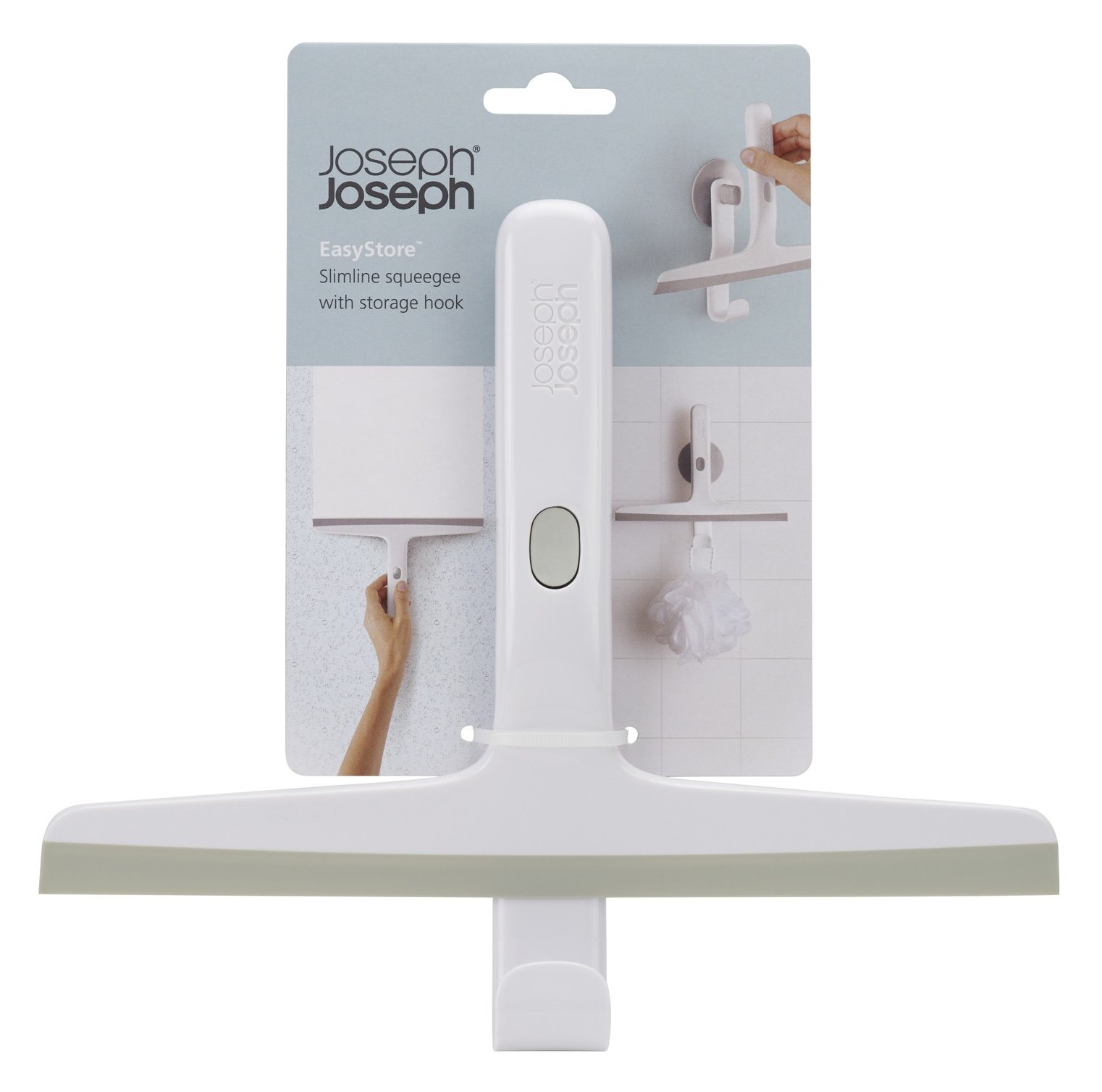 Joseph Joseph EasyStore Slimline Squeegee with Hook Grey Aldiss