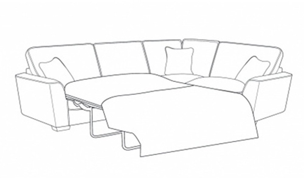 Fantasia RHF Corner Sofa with Sofa Bed Aldiss