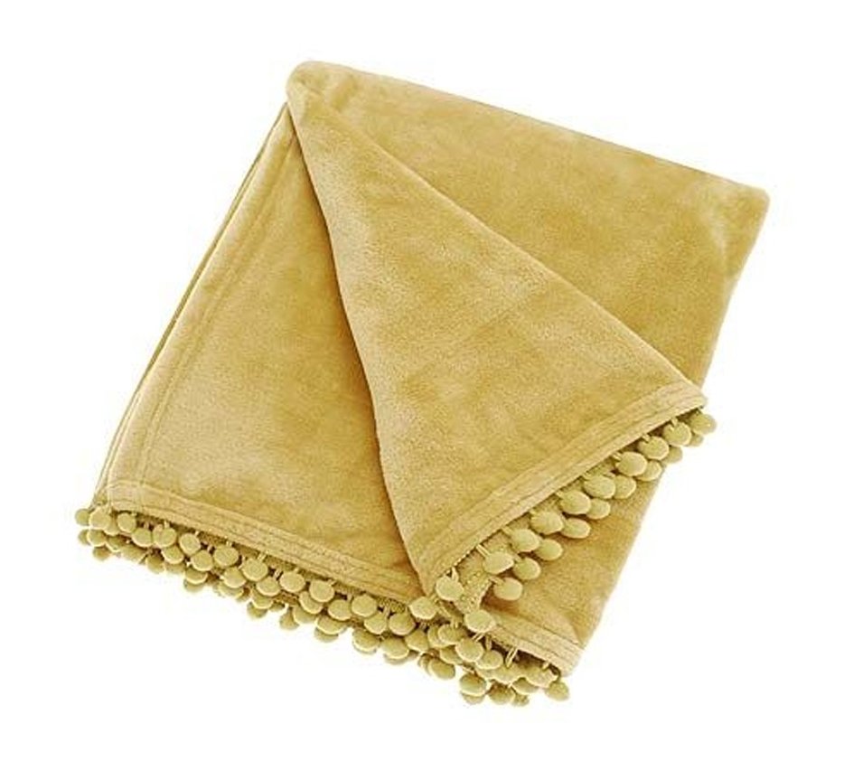Cashmere Touch Throw Saffron Aldiss