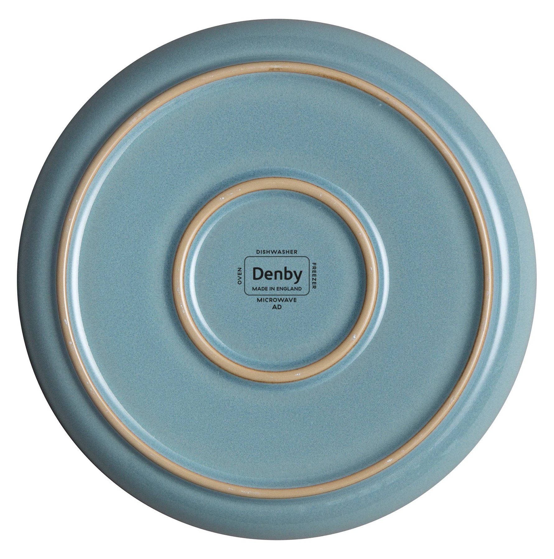 Denby Azure Haze Coupe Medium Plate Aldiss