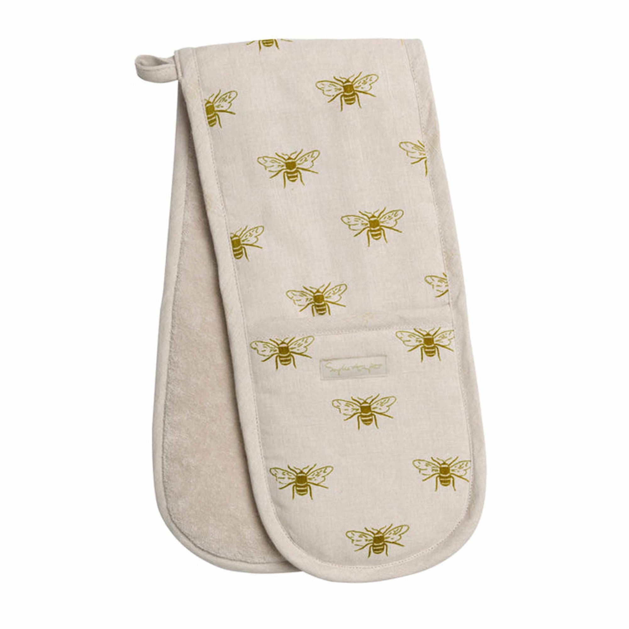 Sophie Allport Bees Double Oven Glove Aldiss of Norfolk