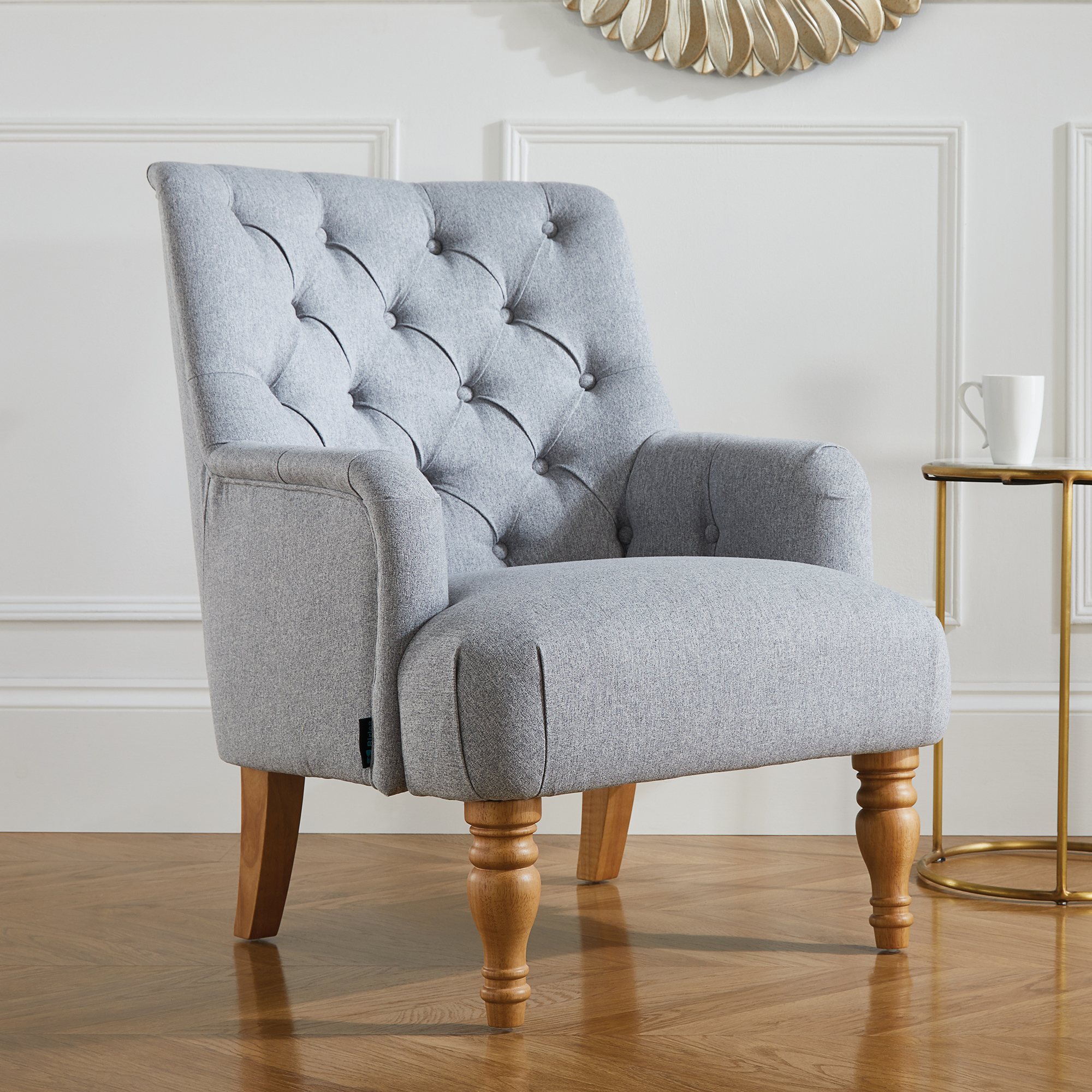 Maxwell tufted clearance accent chair