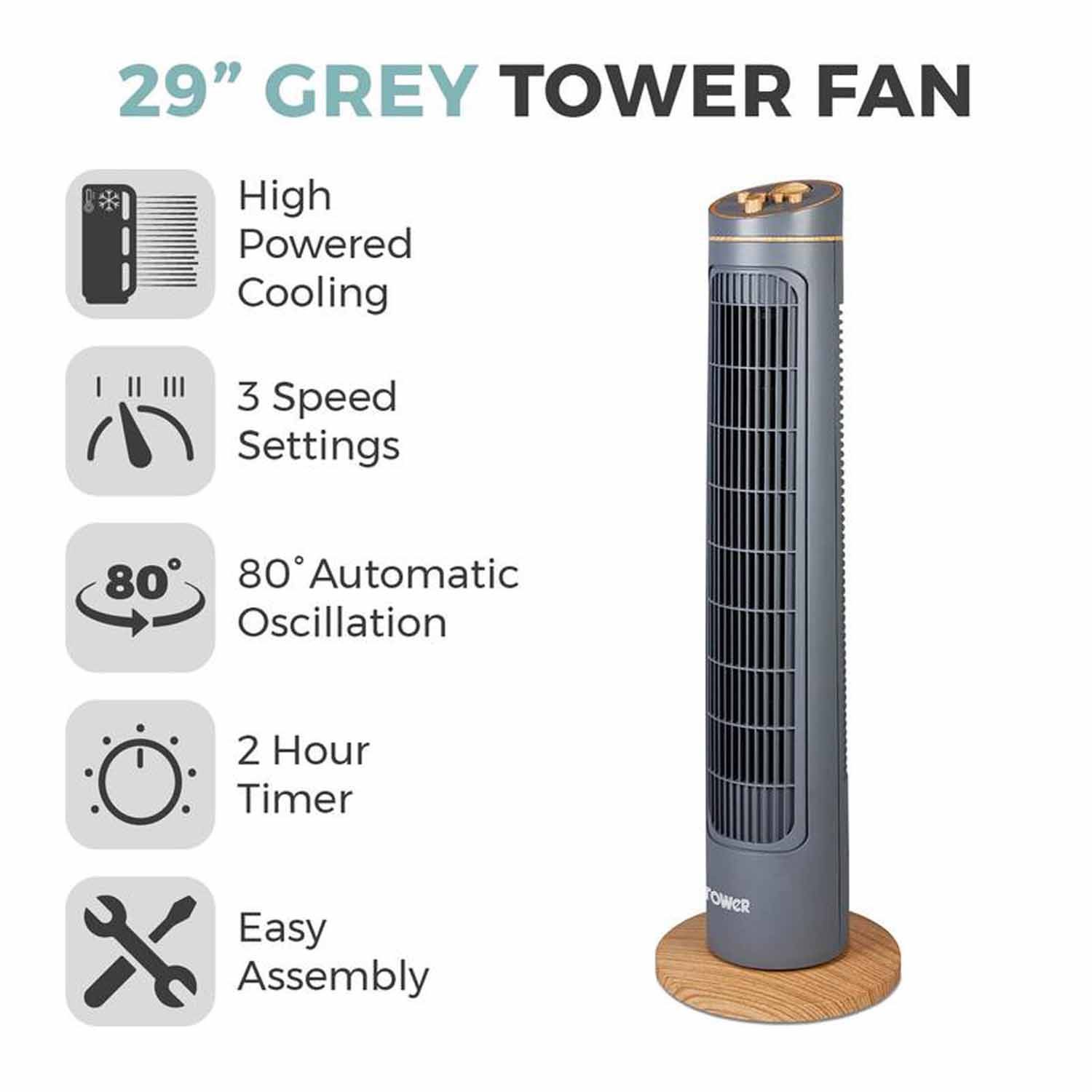 tower scandi 14in tower fan