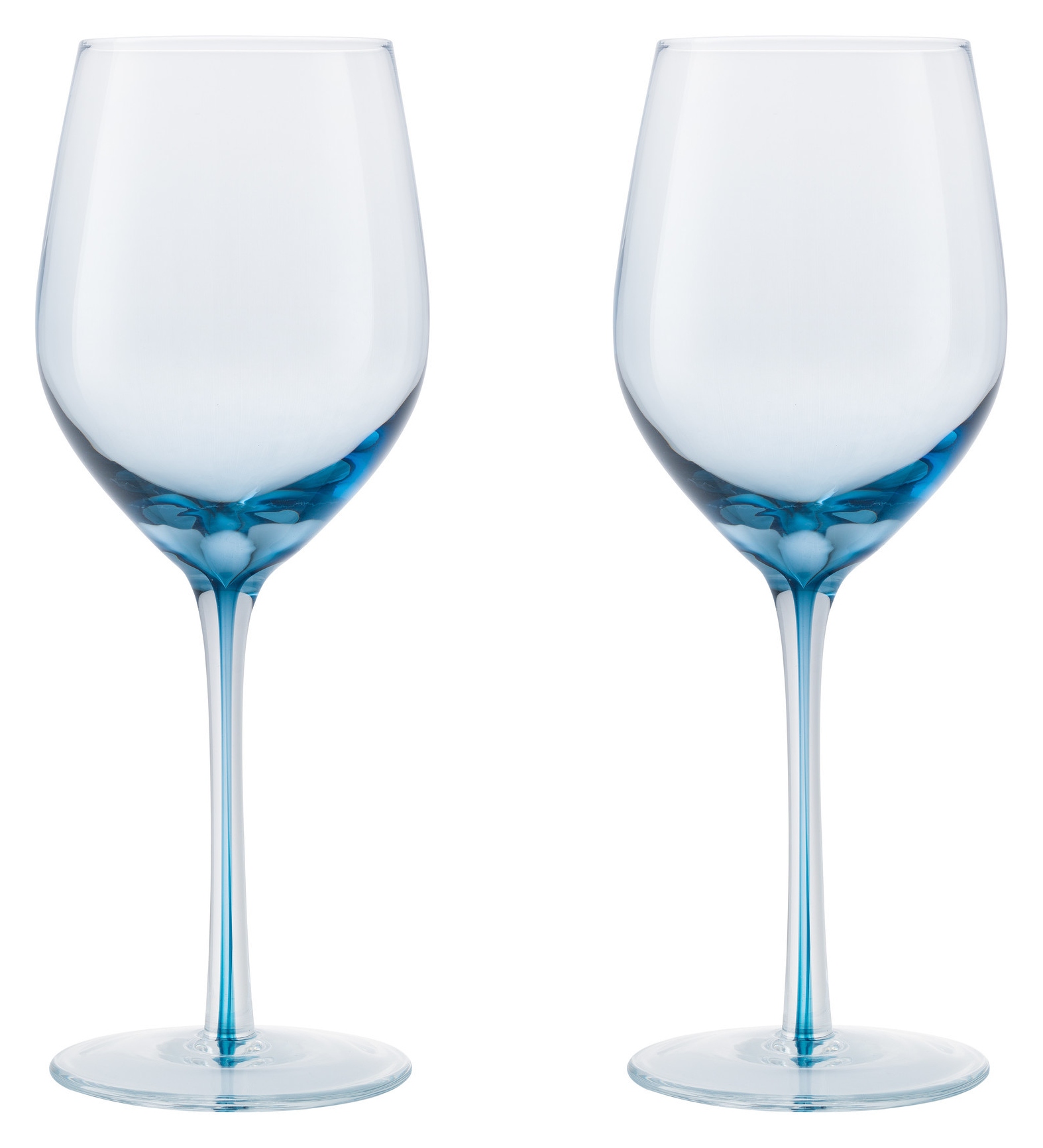 Denby Colours Set of 2 Red Wine Glasses Blue Aldiss