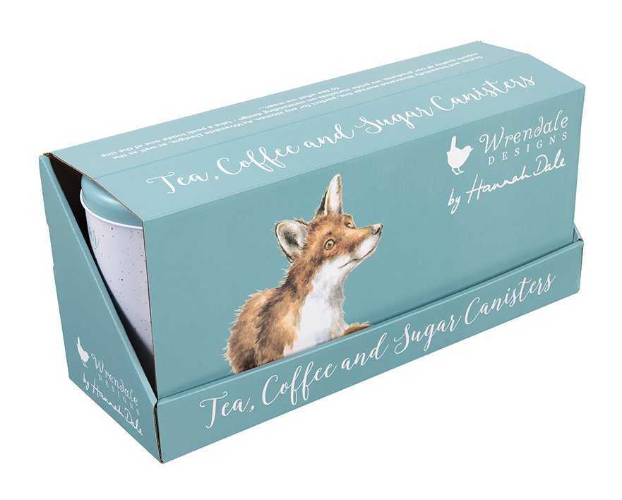 Wrendale The Country Set Tea Coffee Sugar Canisters Aldiss of Norfol