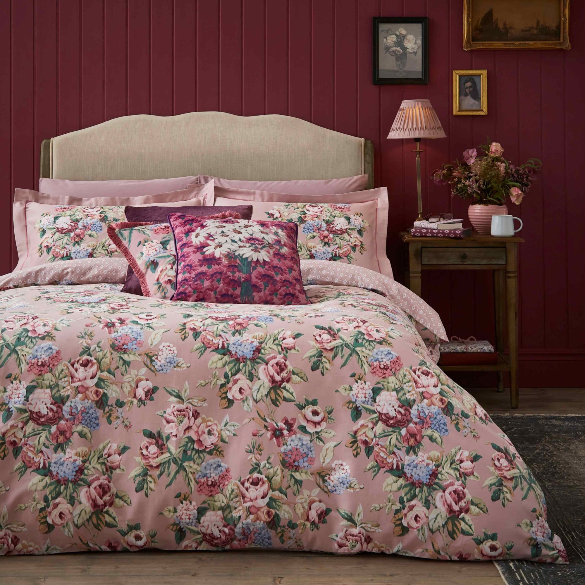 Laura Ashley Pembrey Mulberry Duvet Cover Set Aldiss