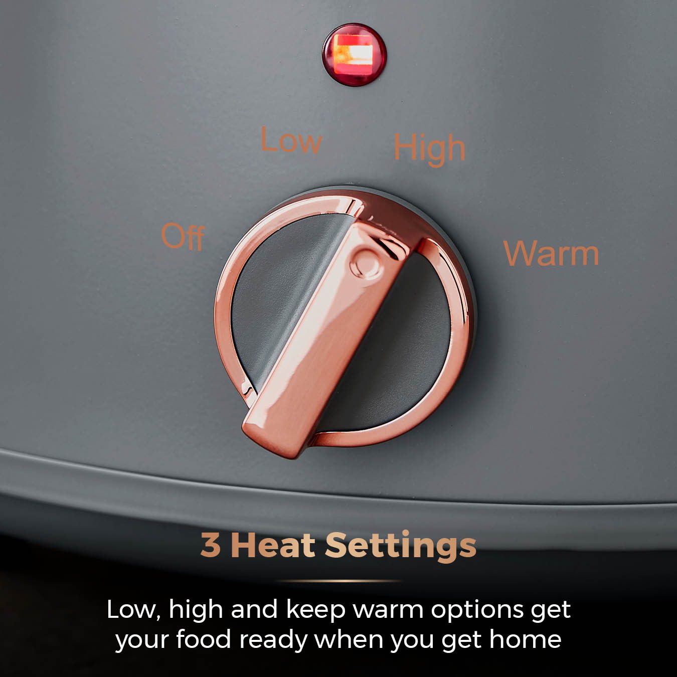 Tower Caveletto Grey 3.5L Slow Cooker Aldiss of Norfolk