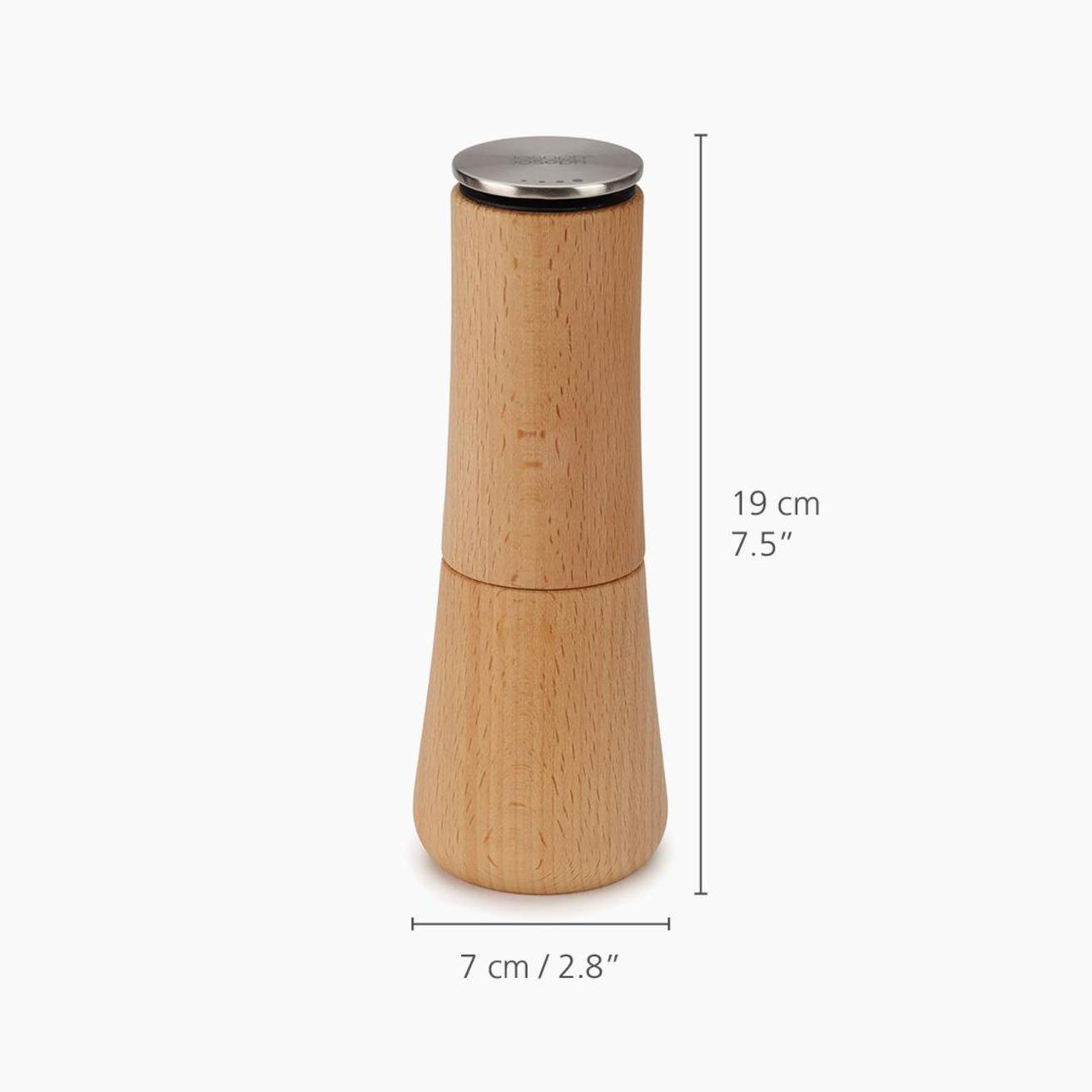 Joseph Joseph Milltop Wood Pepper Mill Aldiss of Norfolk