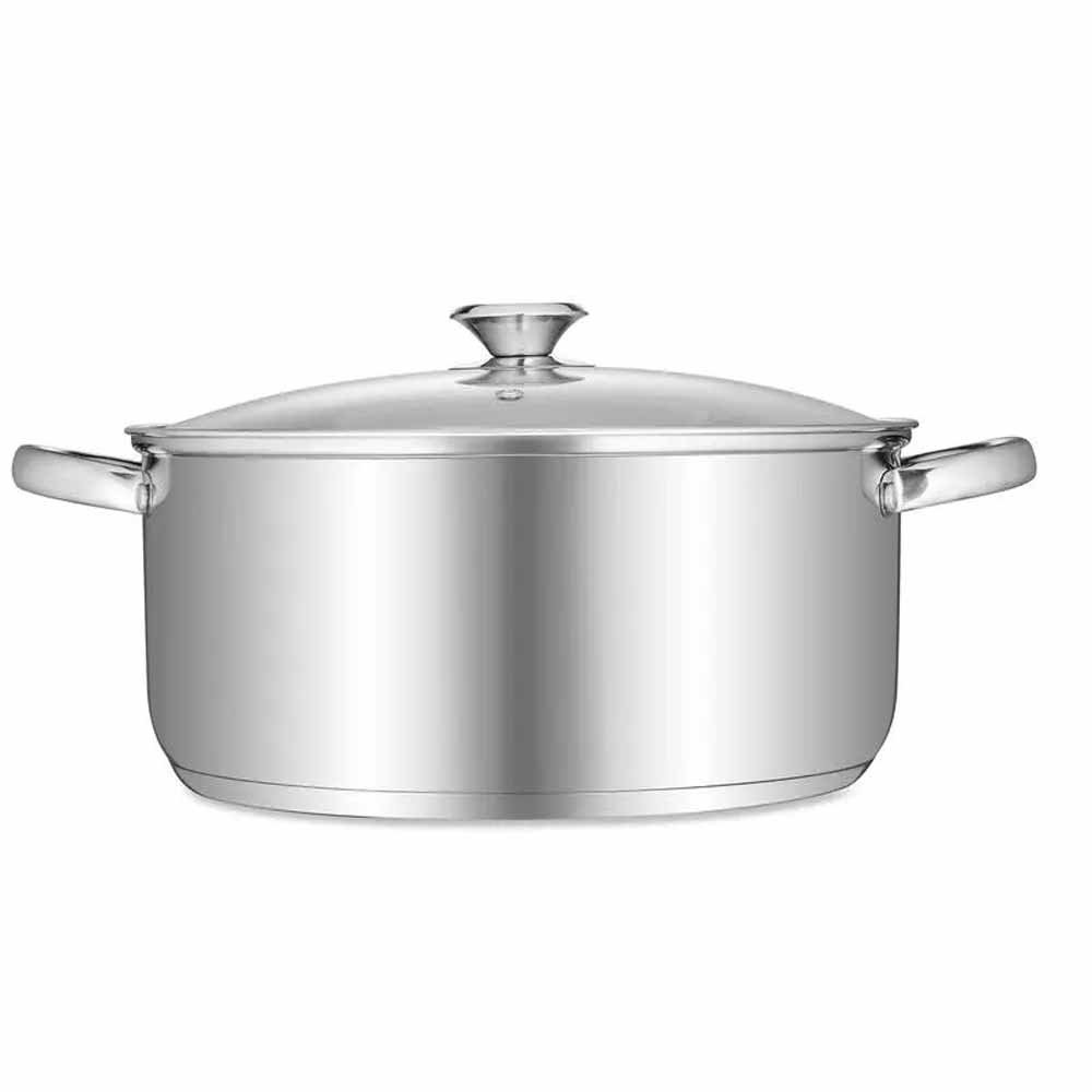 Tower 24cm Stainless Steel Casserole Pan Aldiss of Norfolk