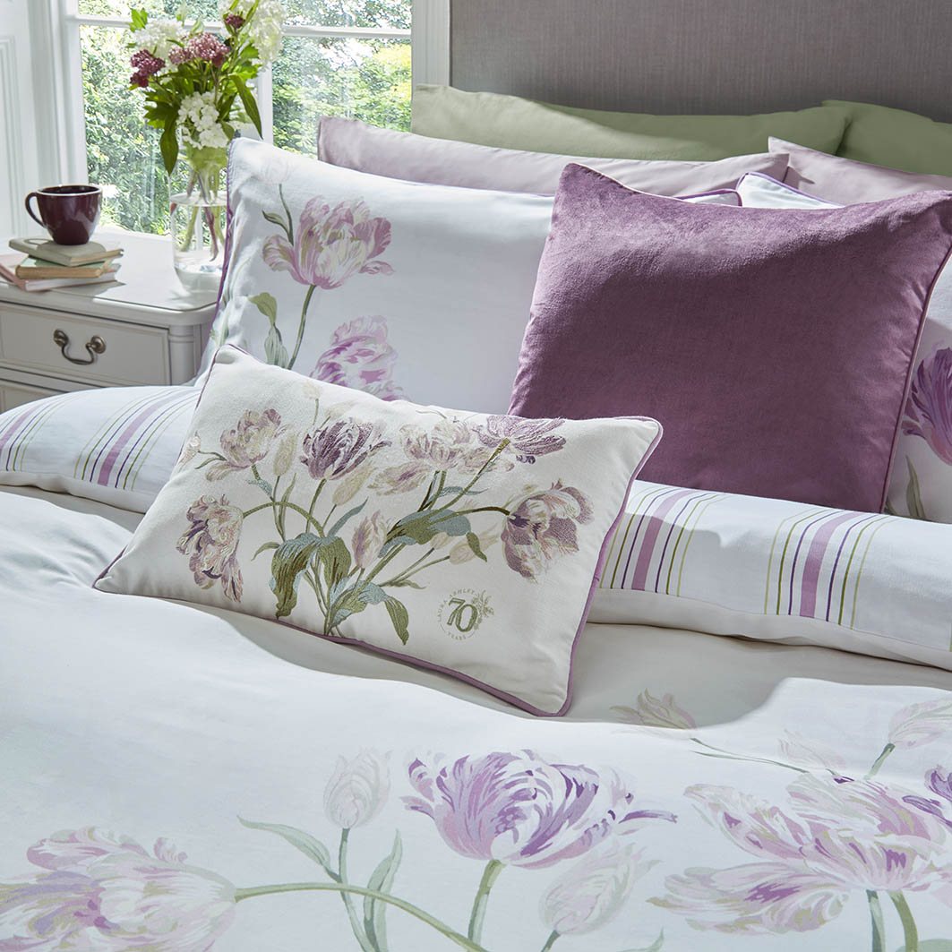 Laura Ashley Gosford Grape Duvet Cover Set Aldiss