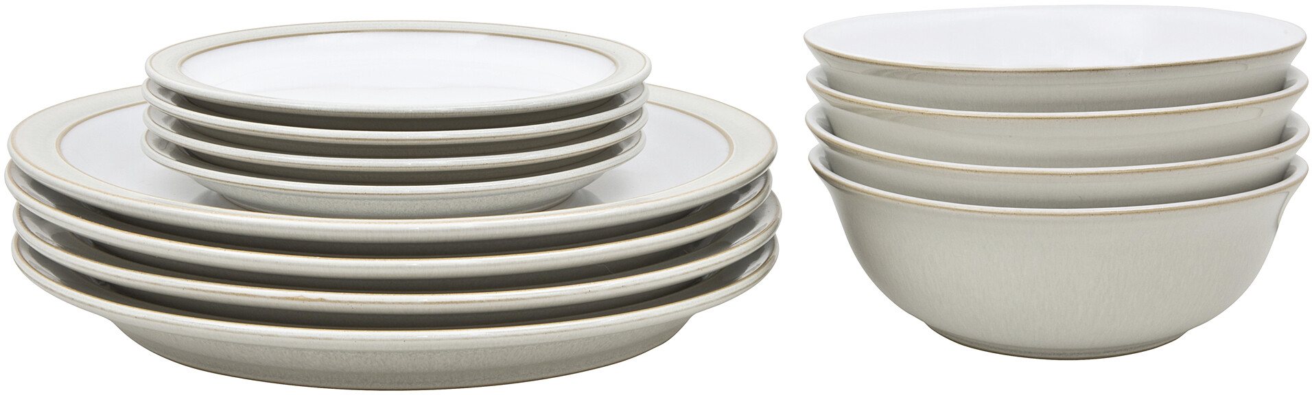 Denby Linen 12 Piece Dinner Set Aldiss of Norfolk