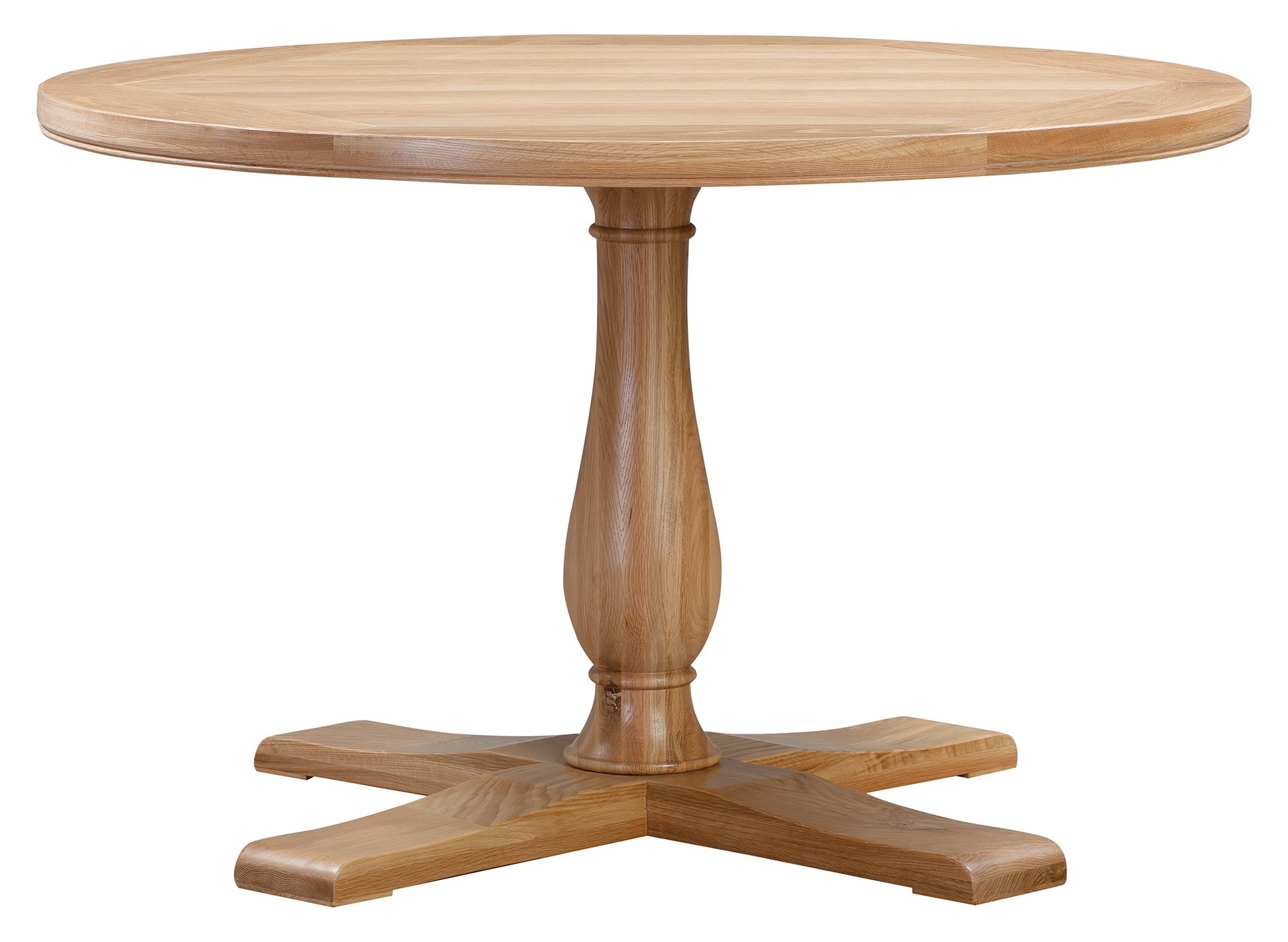 Gloucester Oak 1.2m Round Dining Table Aldiss of Norfolk